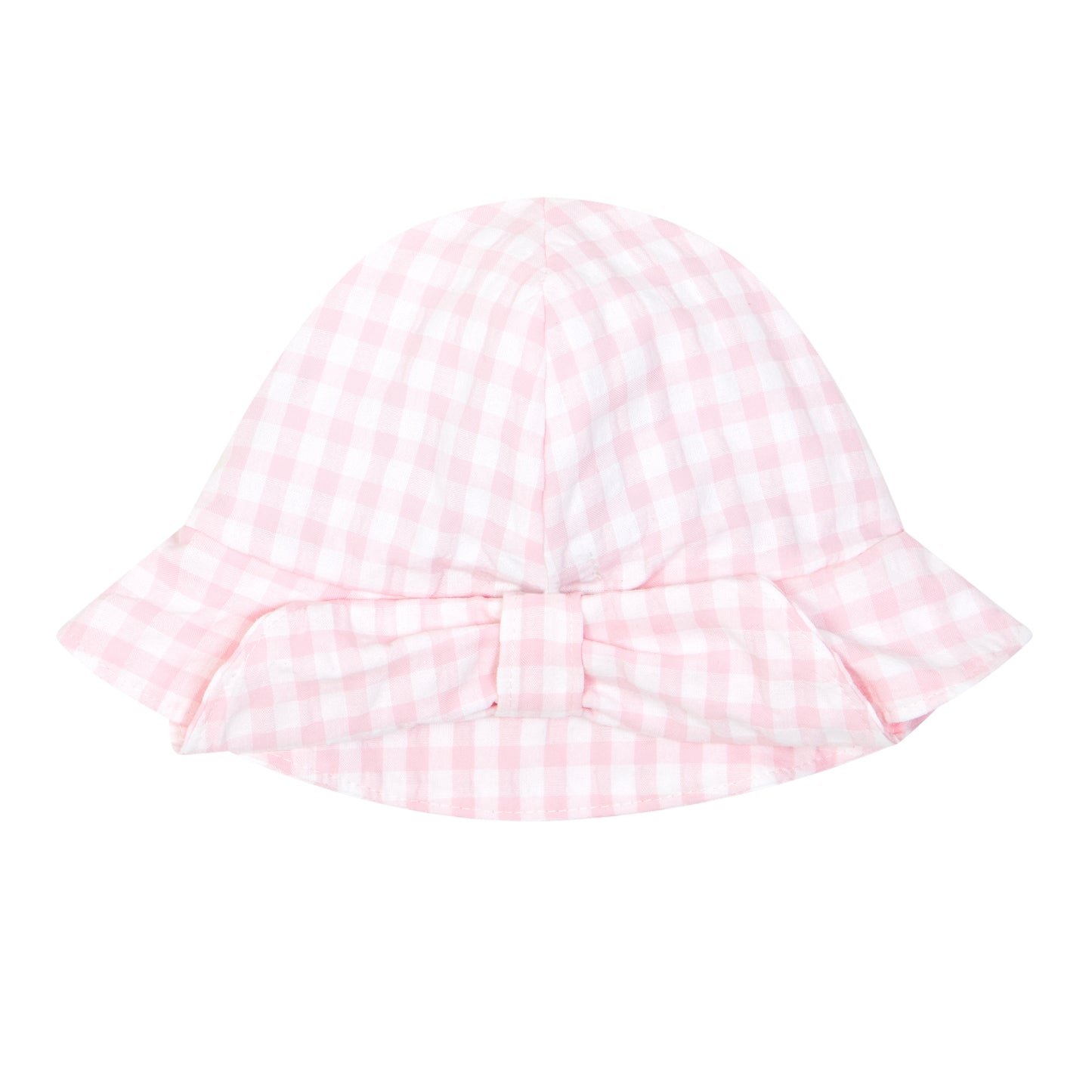 Pink gingham sun hat  