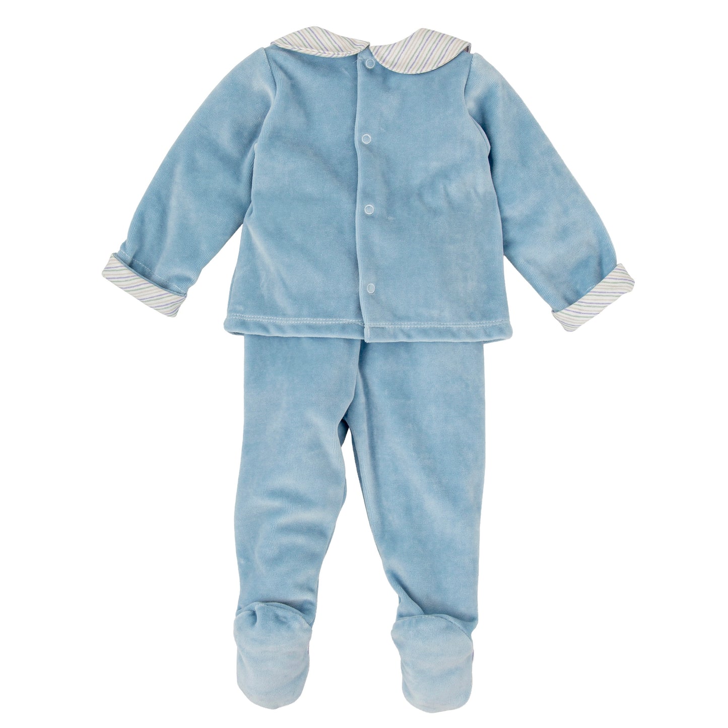Babidu sky blue baby boys two piece set 