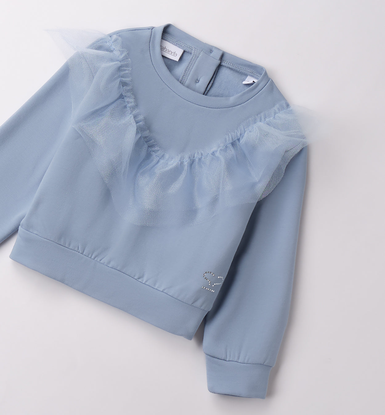 Sarabanda girls blue tulle sweater 