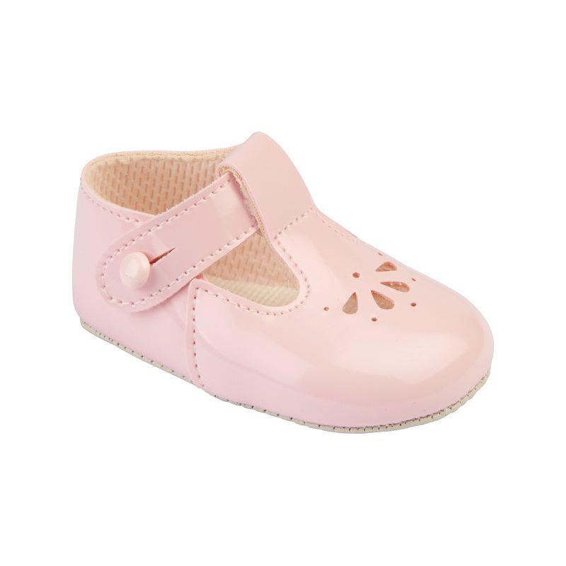 Pink Patent Soft Sole Shoes Baby Girl Pram Shoes Adora Childrenswear