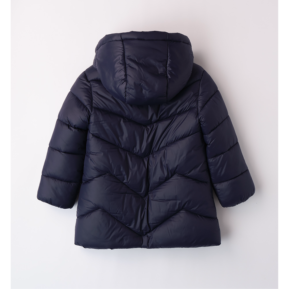 Navy Padded Coat With Hood Girls Coats Sarabanda Adora Childrenswear