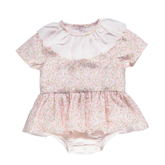 Piccola Speranza baby girls pink romper - Adora Childrenswear