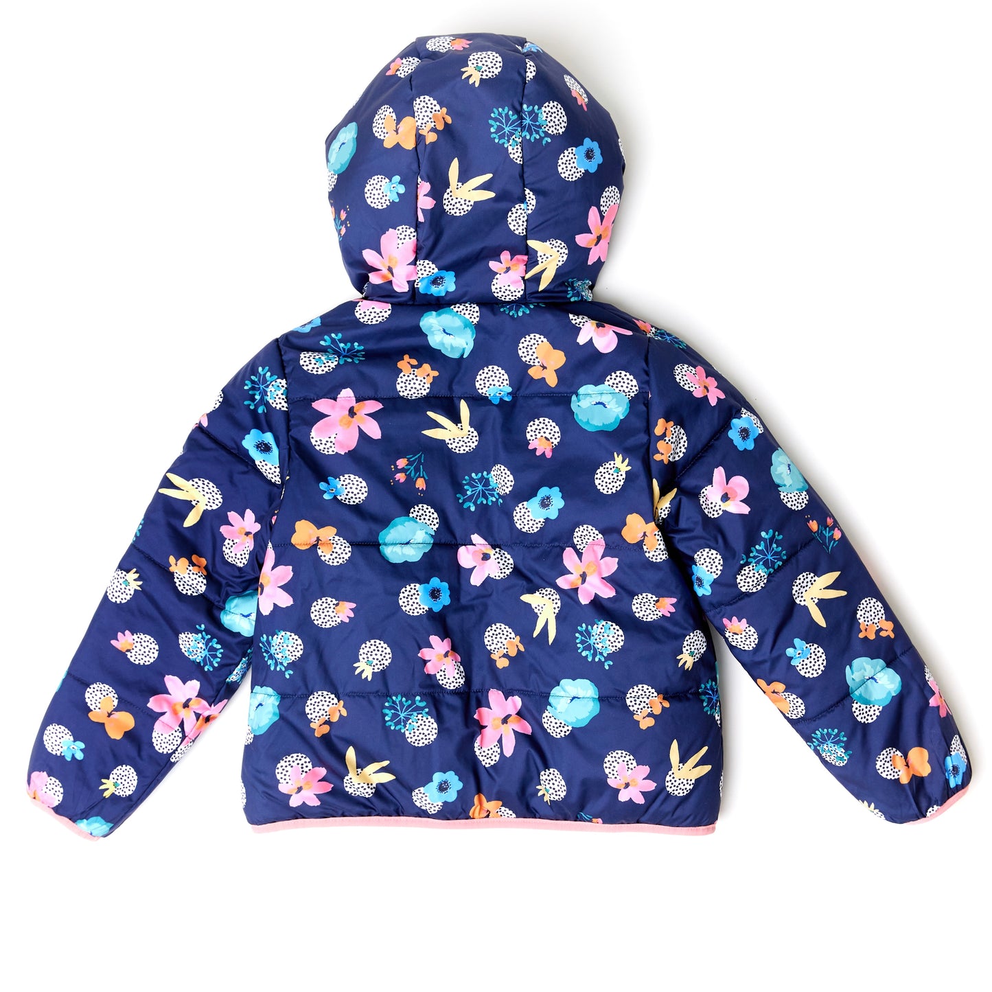 Catimini girls reversible multi coloured coat 