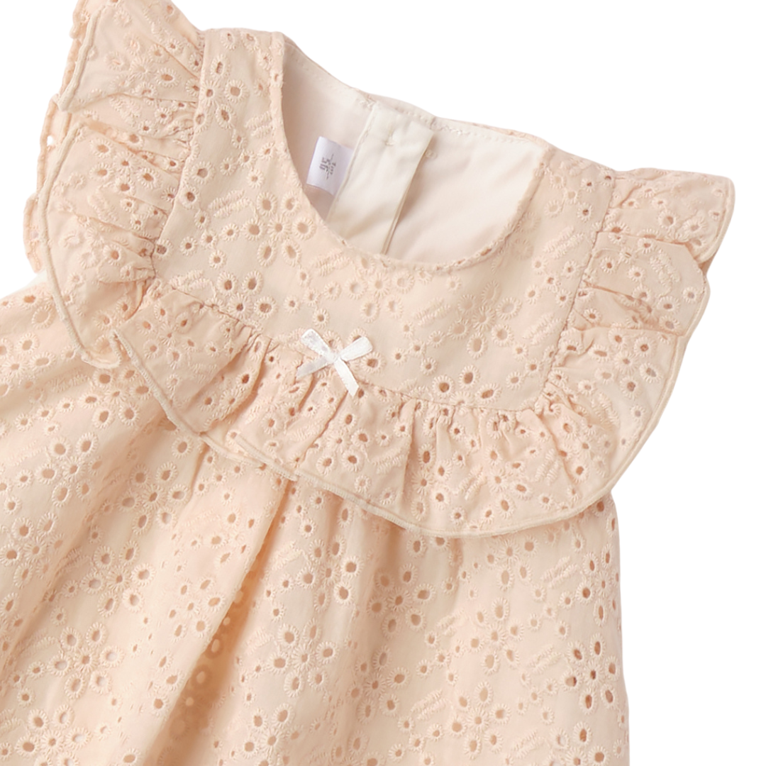 Peach romper dress shop