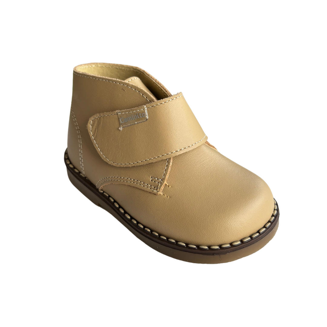 Little boys leather boots in Beige - Adora Childrenswear