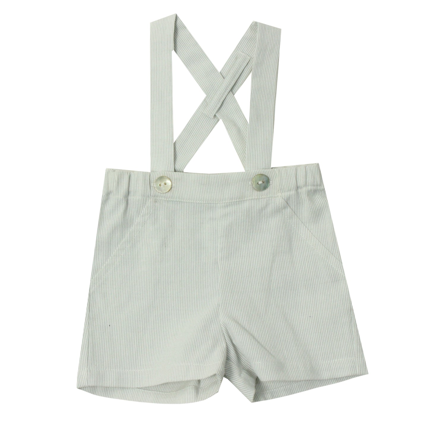 Boys grey striped dungarees by Dr Kid - Adora Childrenswear 