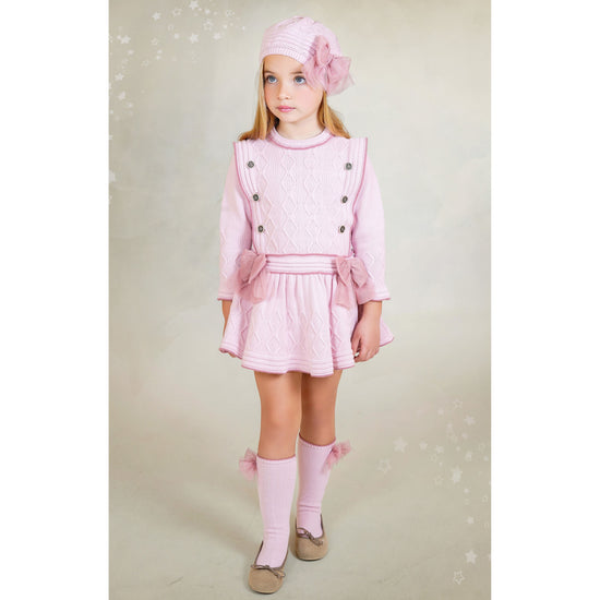 RAHIGO AW25 Dusky Pink Drop Waist Dress Girls Clothing – Adora