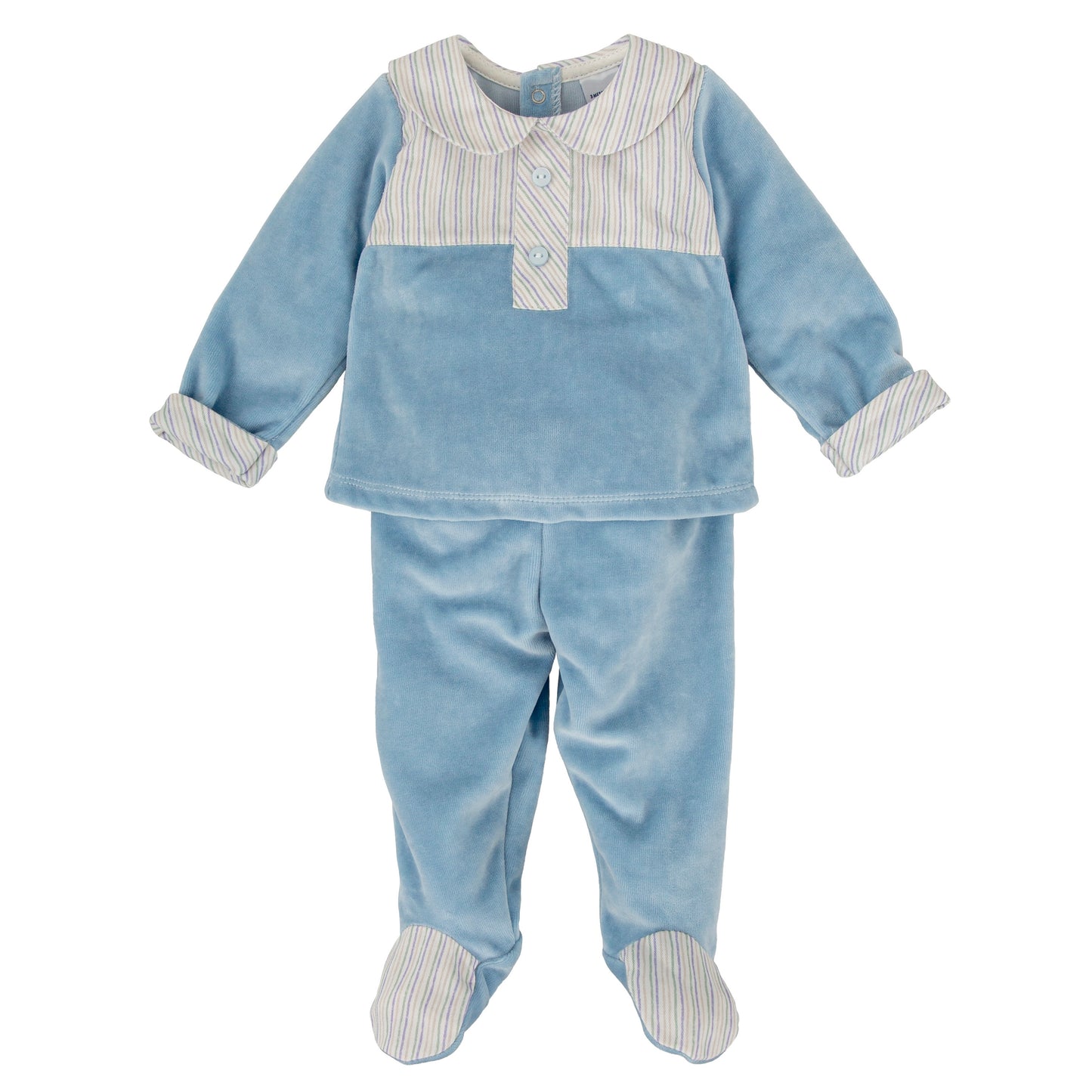 Babidu sky blue baby boys two piece set 