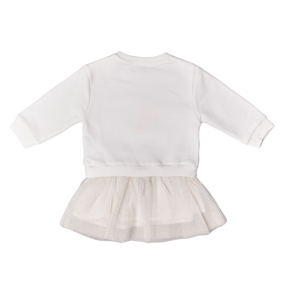 Lili Gaufrette Ivory and gold dress