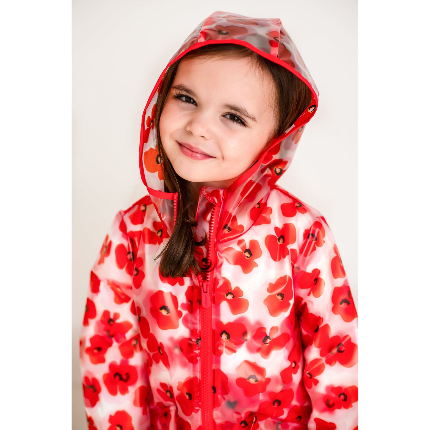 Catamini Red Poppy raincoat for girls 