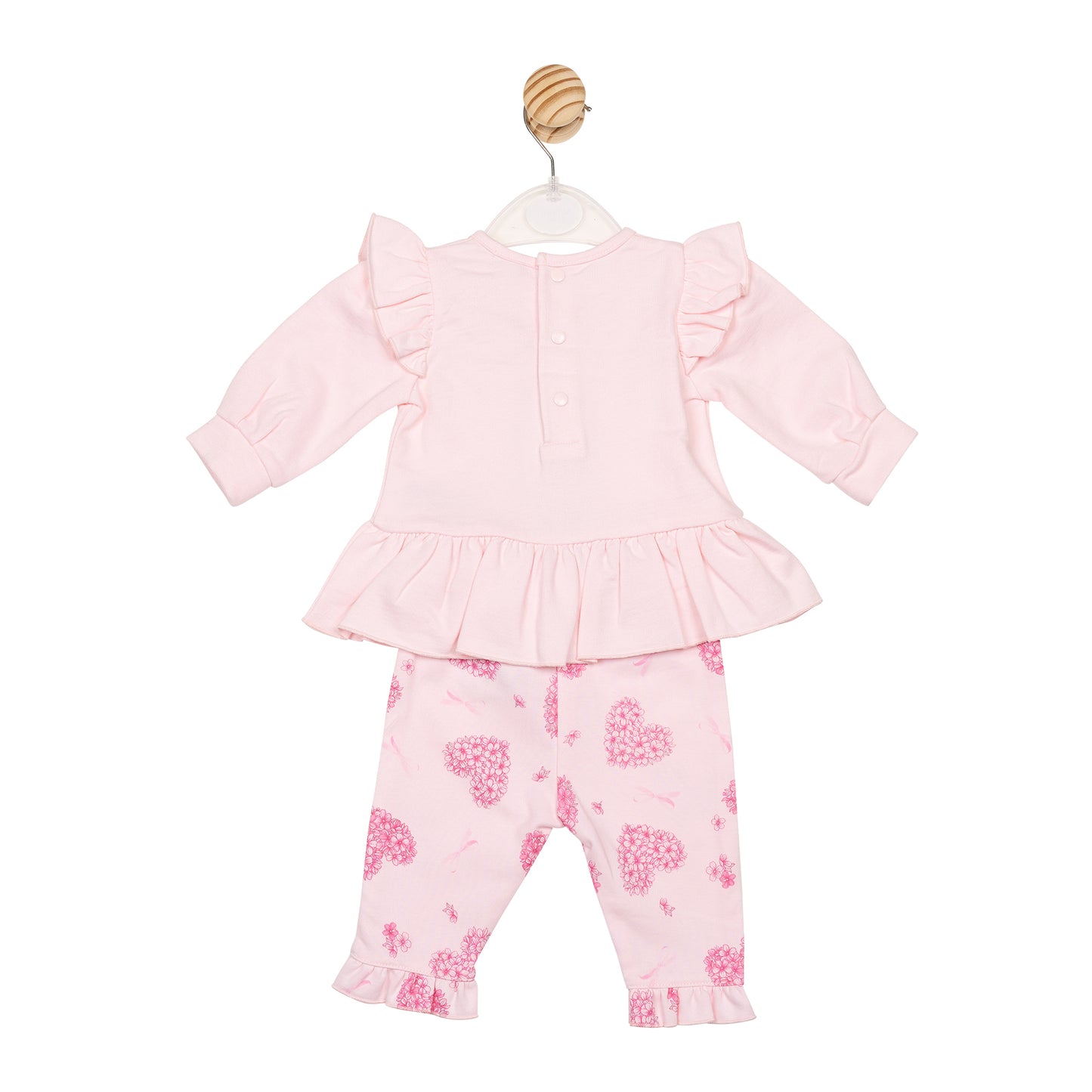Mintini girls pink leggings set 