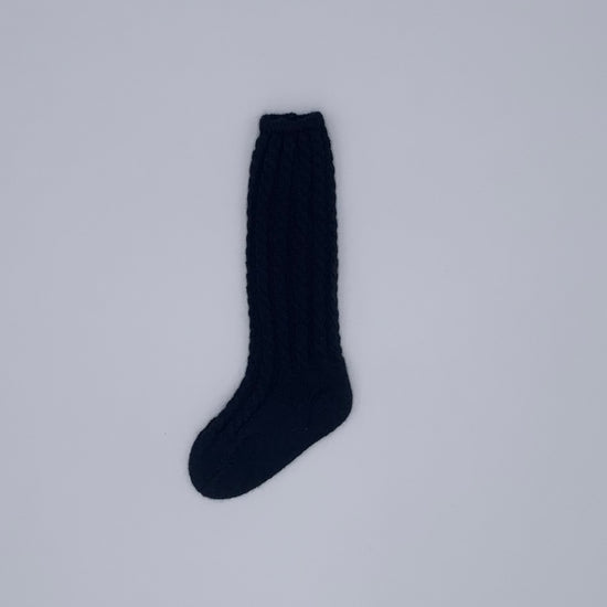 Rahigo navy knitted socks for boys and girls from their new Winter 2024 collection 