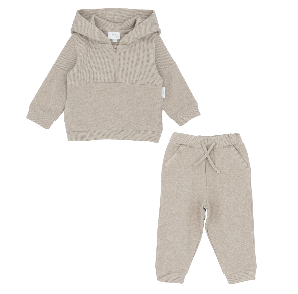 Pastels & Co AW25 boys beige tracksuit 