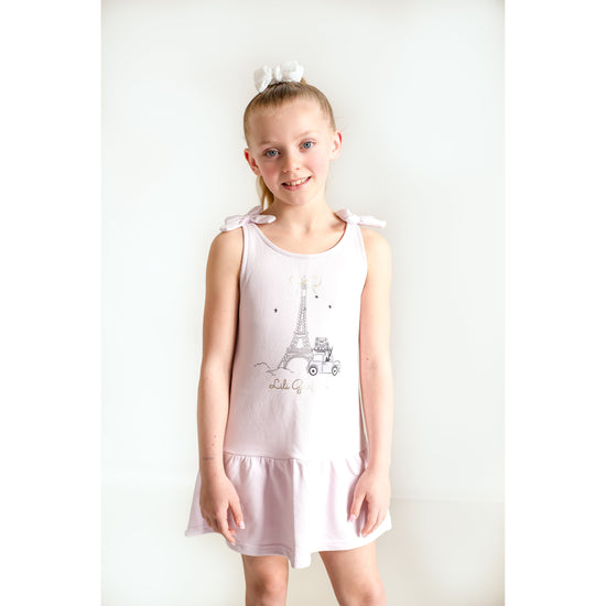 Lily Gaufrette lavender Eiffel Tower dress 