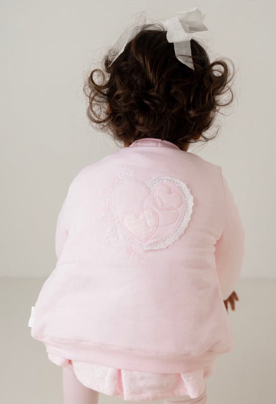 Pastels & co girls pink bomber jacket 