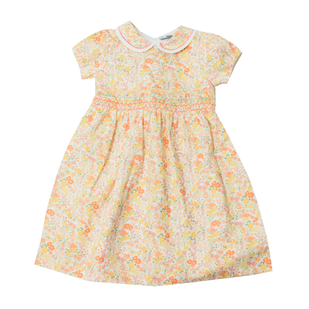 Dr Kid girls floral smocked dress - Adora Childrenswear