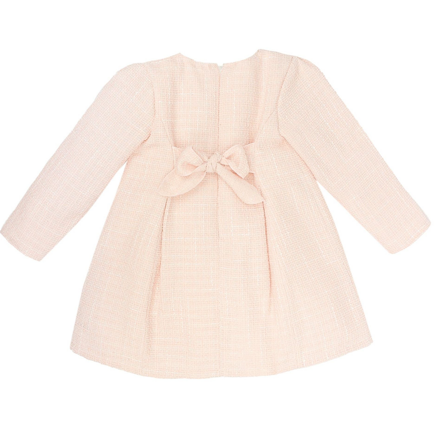 Girls winter pink tweed dress by Polish brand Jamiks - Adora Childrenswear