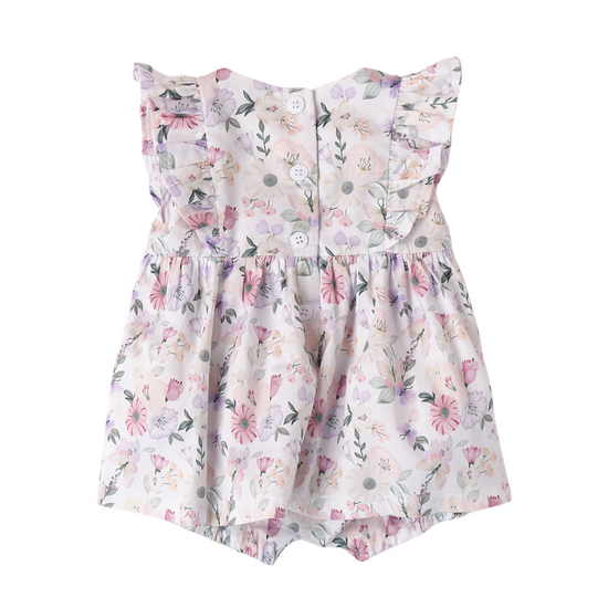 Pink Summer romper for baby girls by Minibanda - Adora Childrenswear