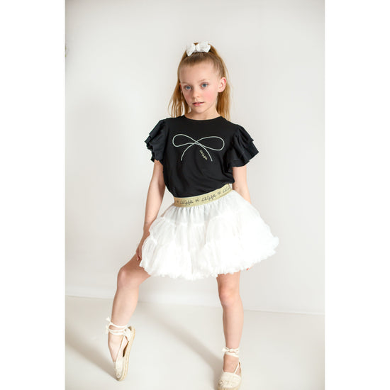 Lily Gaufrette white tutu skirt 
