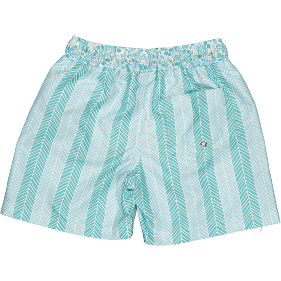 Boys blue designer swim shorts - Adora Childrenswear