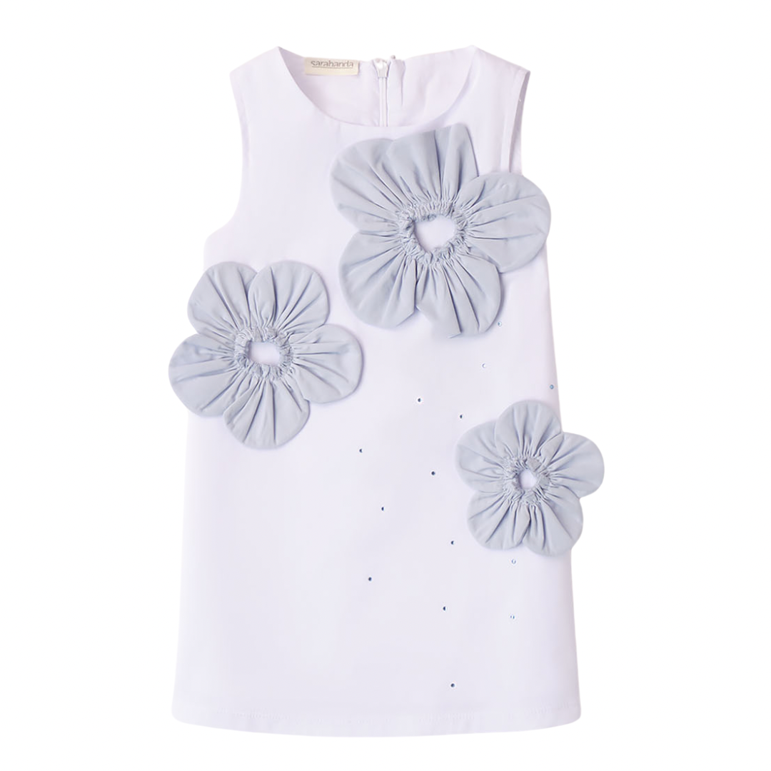 Girls white designer Summer dress - Adora Childrenswear 
