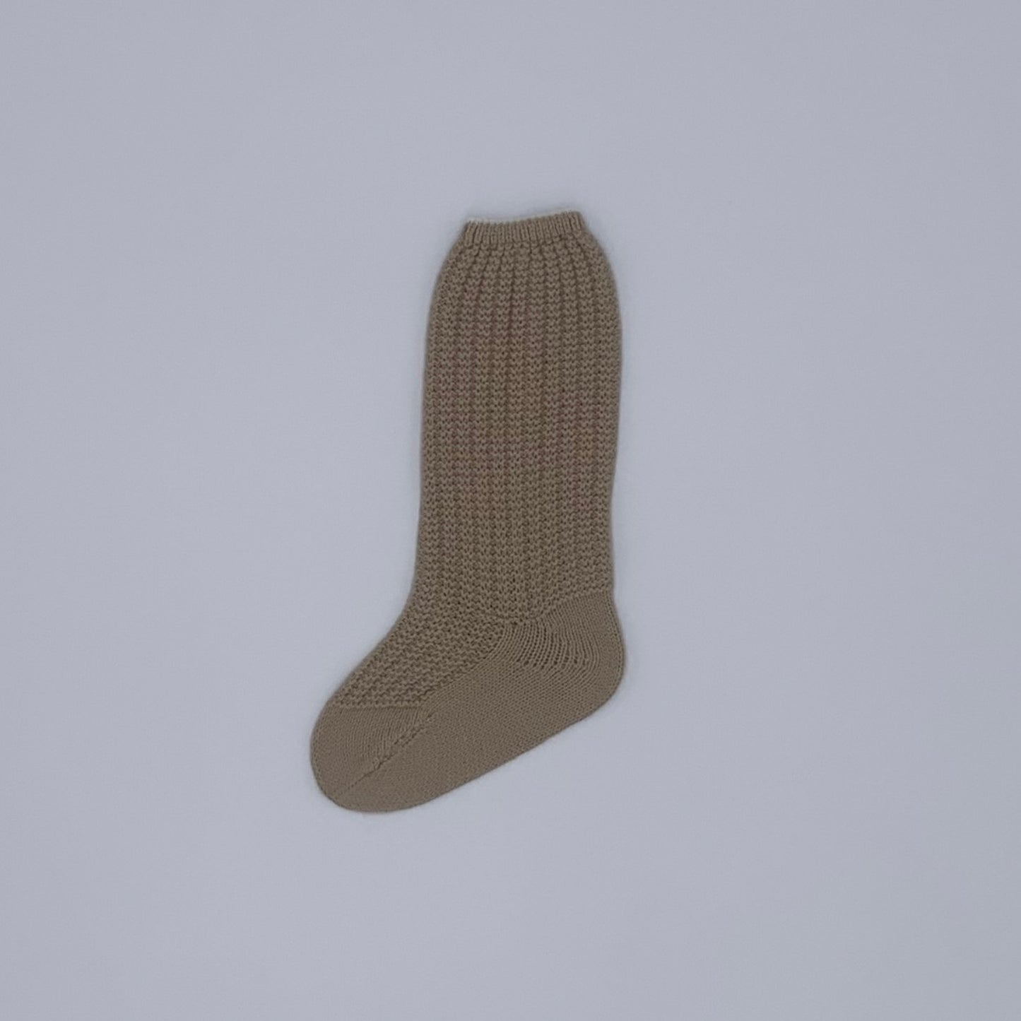 Rahigo camel coloured knitted knee high socks - Adora Childrenswear