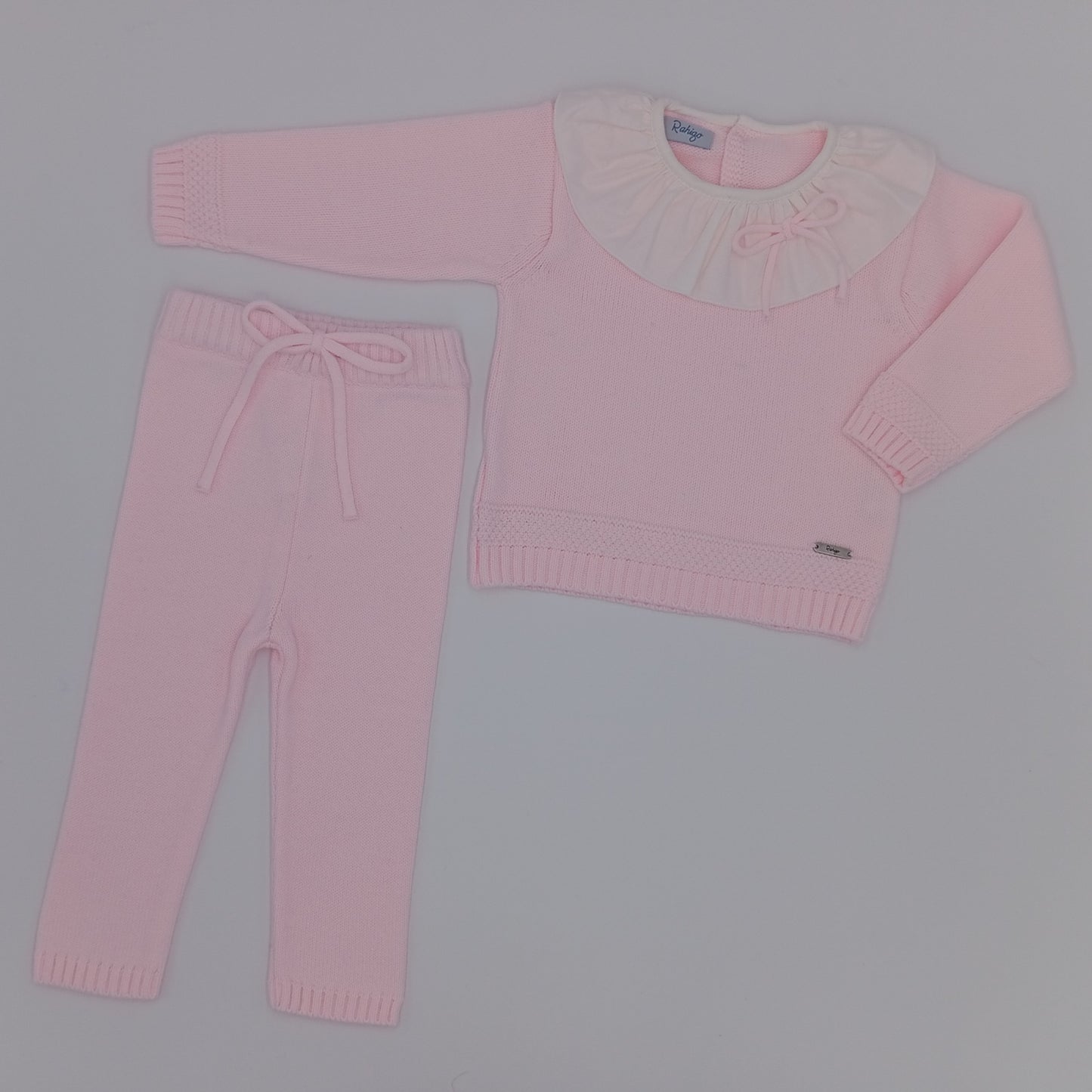 Rahigo girls pink knitted tracksuit new for Winter 2024 - Adora Childrenswear