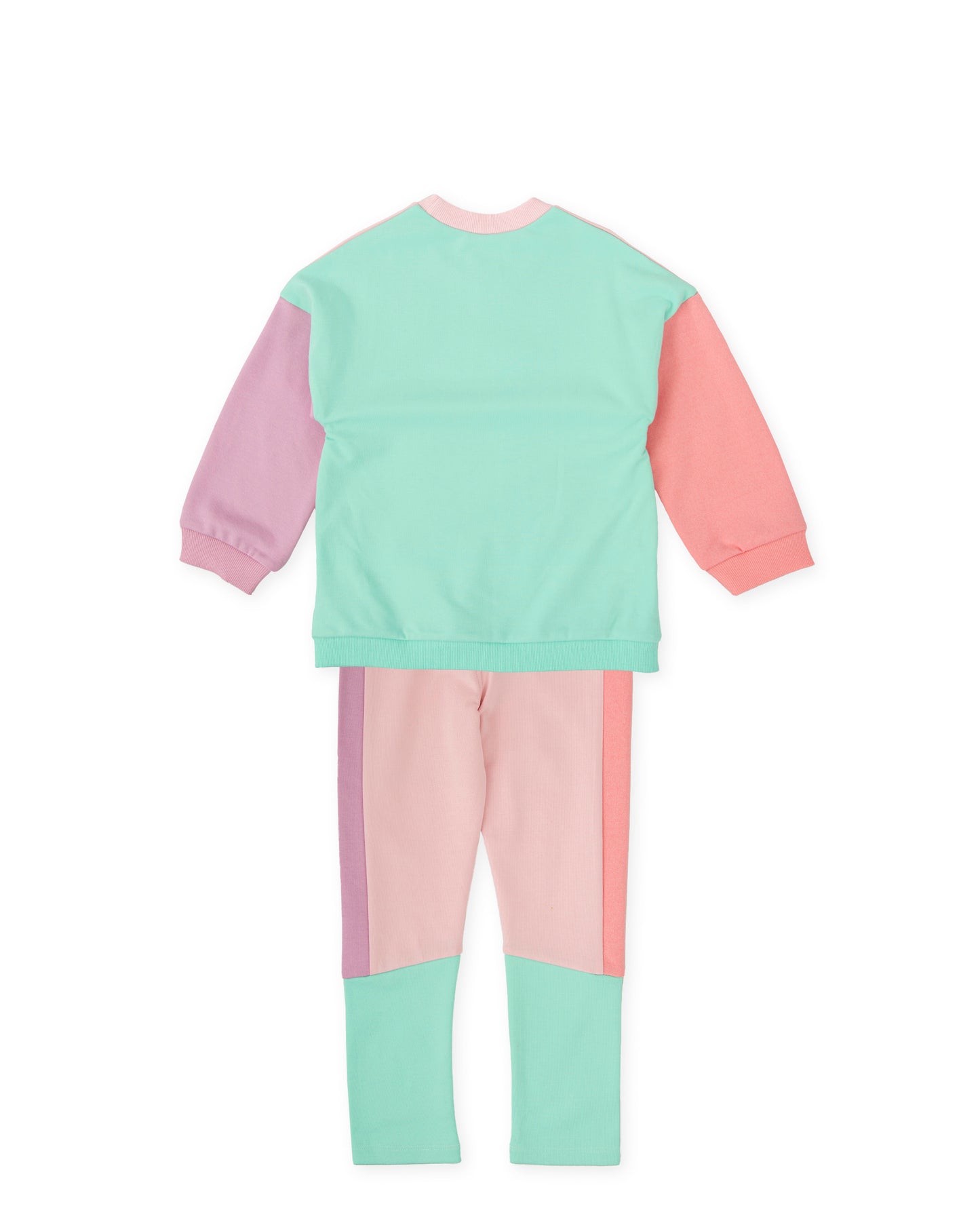 Agatha Ruiz De La Prada girls pink, mint and lilac leggings set 
