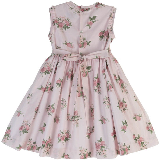 Pink Peony Floral Smocked Dress 338 - Lala Kids 