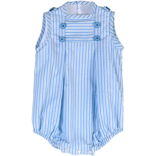 Load image into Gallery viewer, Blue Striped Romper 336 - Lala Kids 
