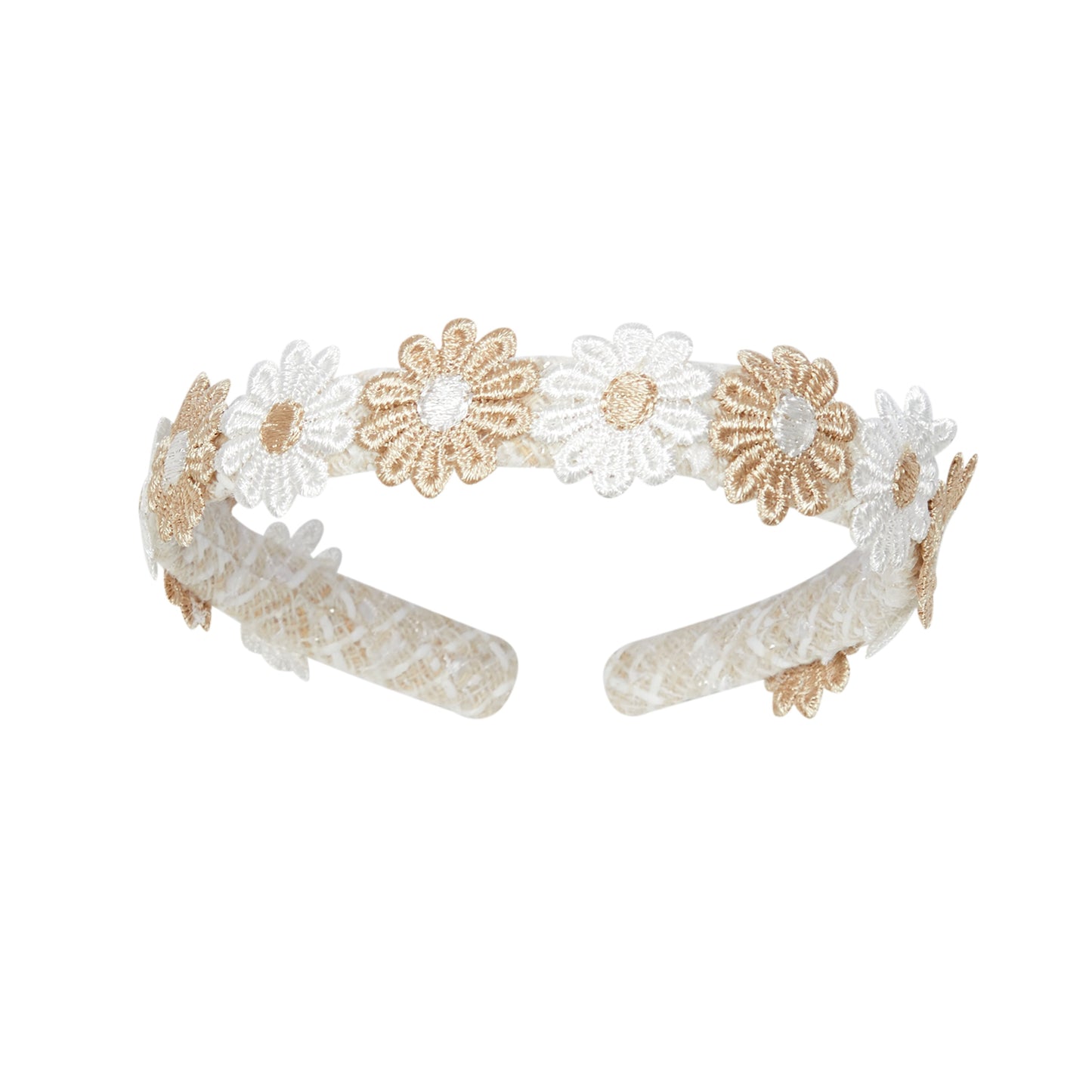 Deolinda girls beige and cream headband 