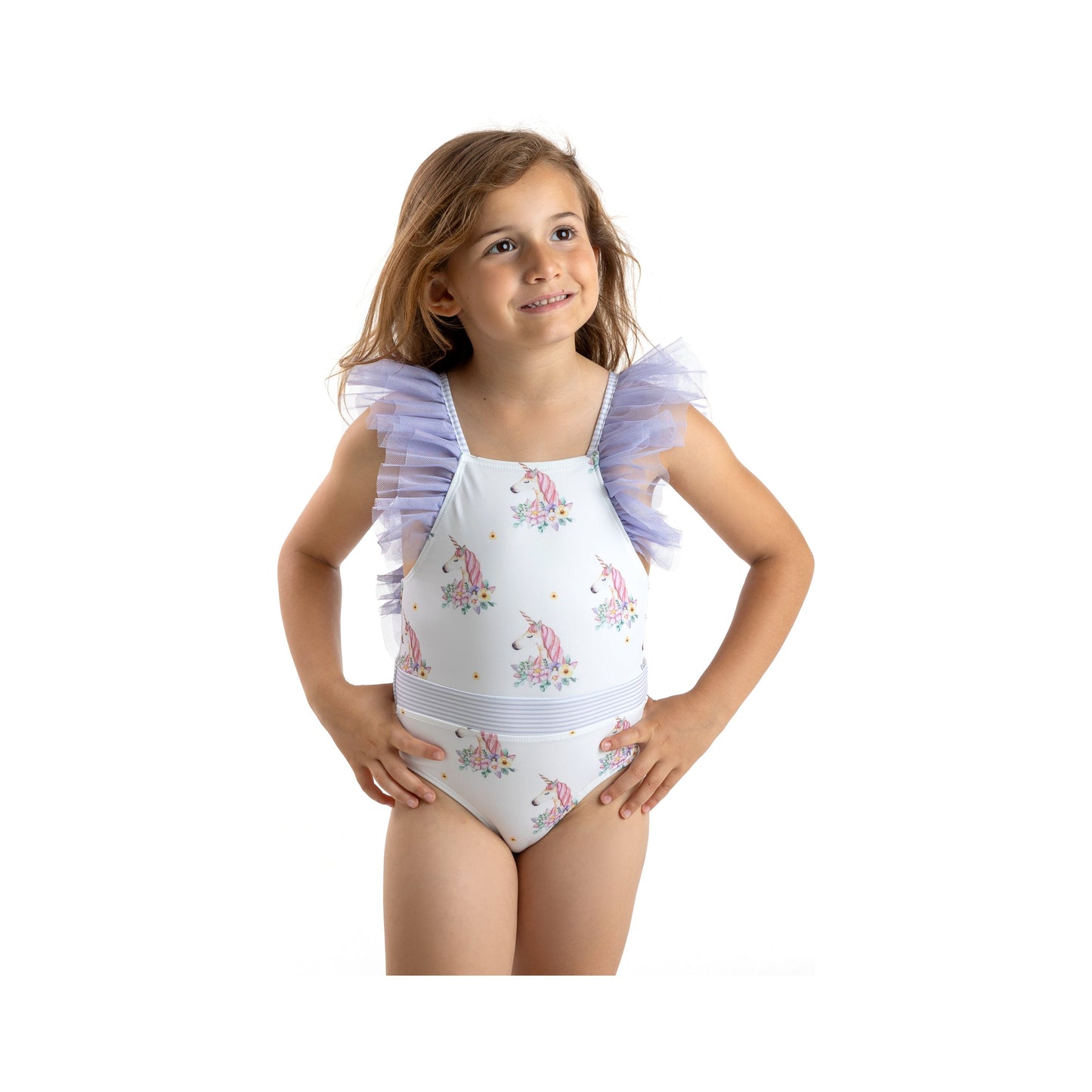 Load image into Gallery viewer, Kids designer swimming costume from Meia Pata - Adora
