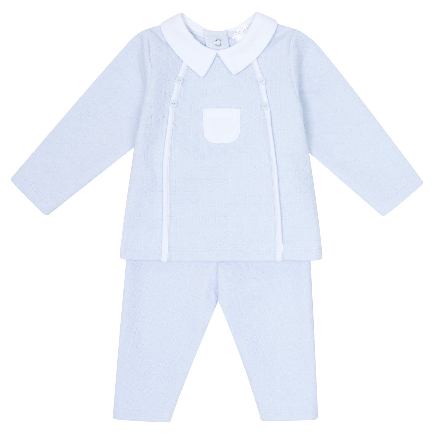 Deolinda boys soft blue top and pants set 