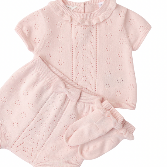 Pink set for baby girls by Minibanda - Adora Childrenswear