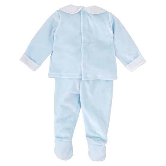 Babidu baby boys two price velour baby set 