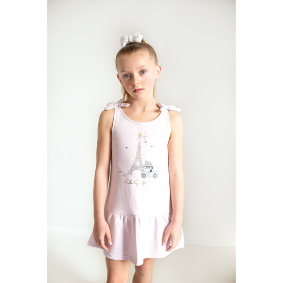 Lily Gaufrette lavender Eiffel Tower dress 