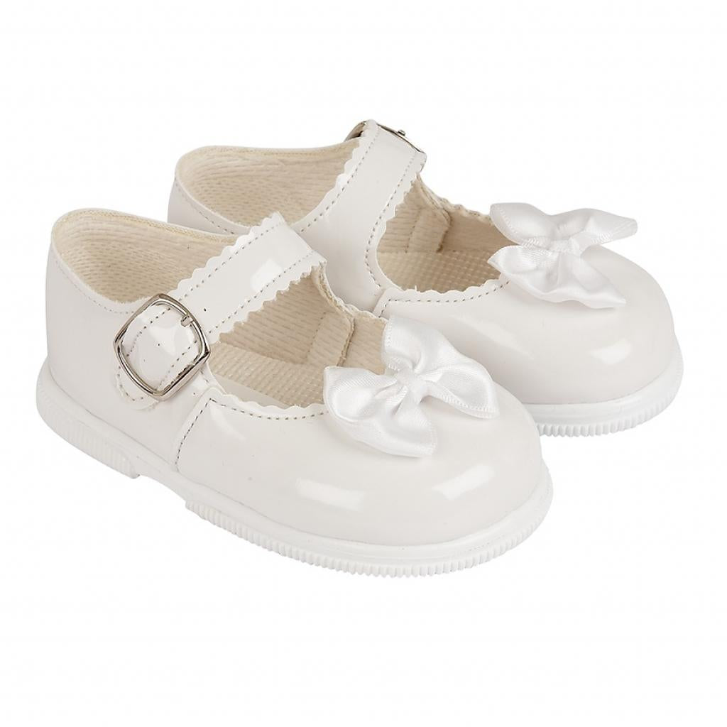 Baby girls white first walker shoes by Babypods - Adora Childrenswear