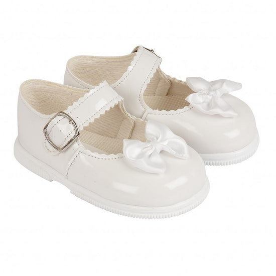 Baby girls white first walker shoes by Babypods - Adora Childrenswear