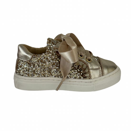 Gold Glitter Trainers 306