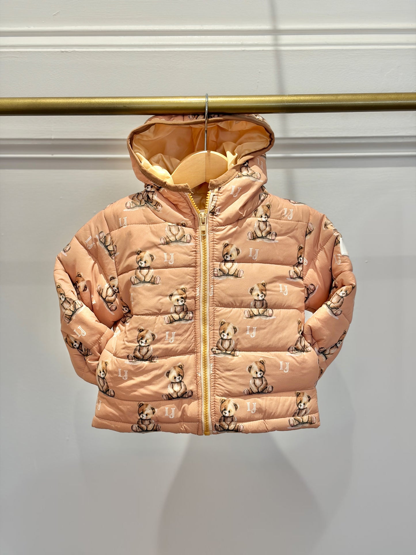 Brown Arlo bear padded coat 