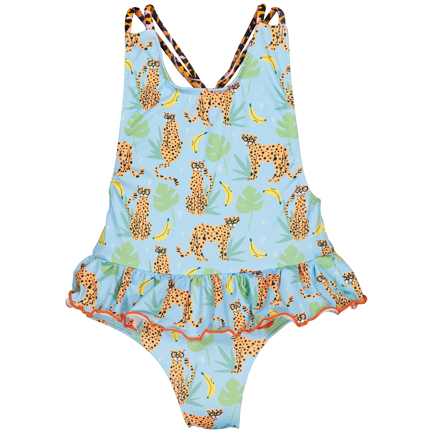 Little girls jungle print swim costume - Adora