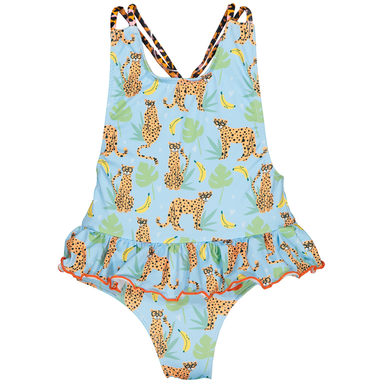 Little girls jungle print swim costume - Adora