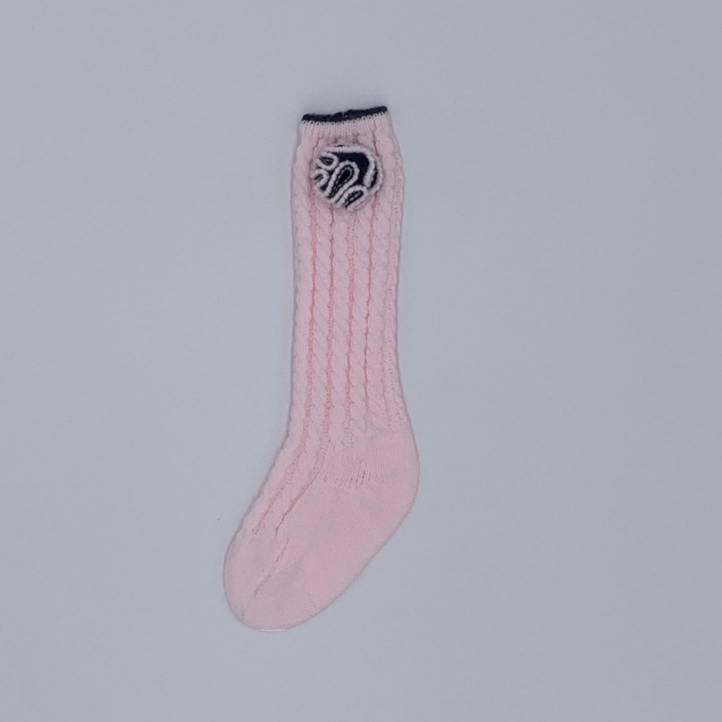 Rahigo baby pink knitted knee high socks for girls - Adora Childrenswear