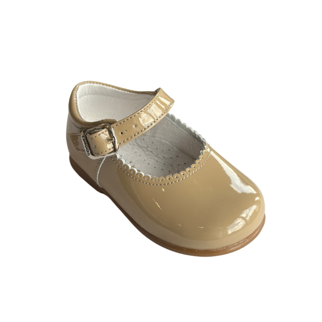 Baby girls Mary Jane shoes in beige - Adora Childrenswear