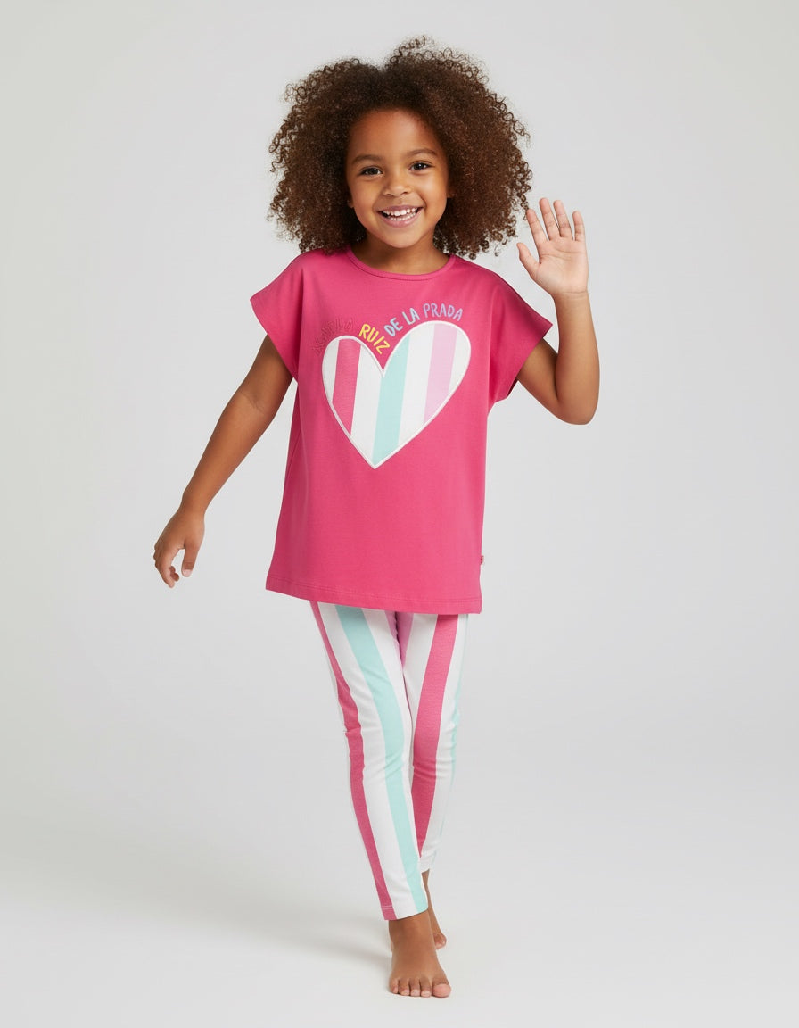 Girls striped leggings set from Agatha Ruiz De La Prada 