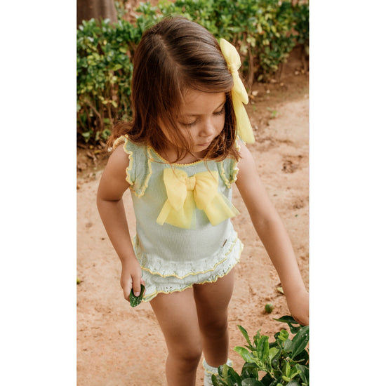 Load image into Gallery viewer, Rahigo girls mint green shorts set - Adora 
