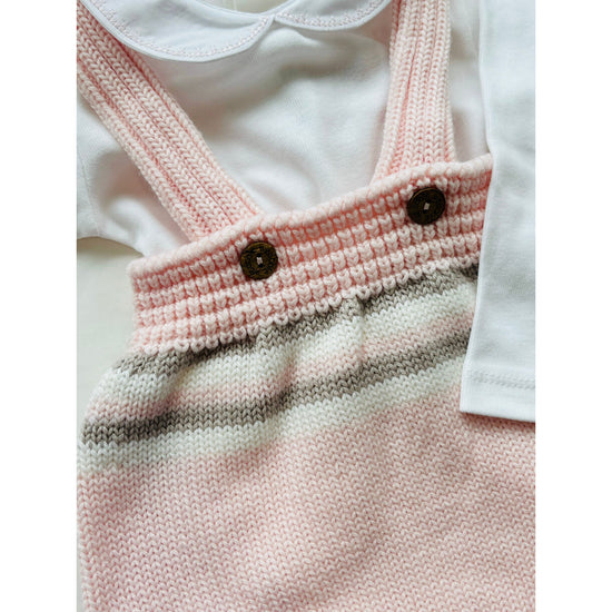 Pink knitted clothes for baby girls