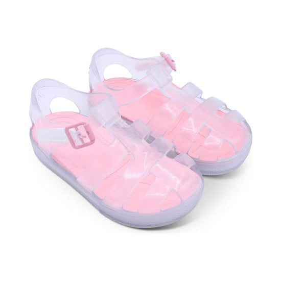 Marena Clear Jelly sandals with pink insole - Adora Childrenswear 