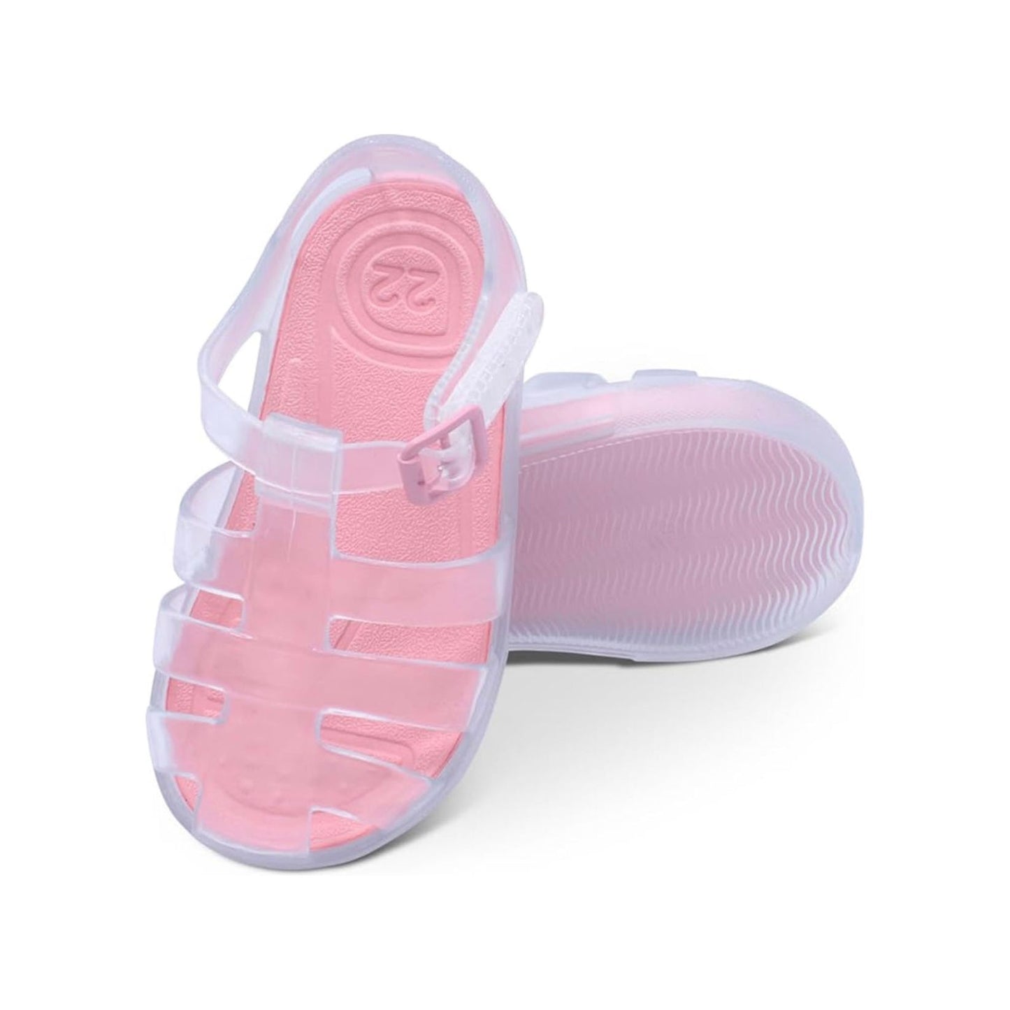 Marena jelly sandals with pink insole - Adora