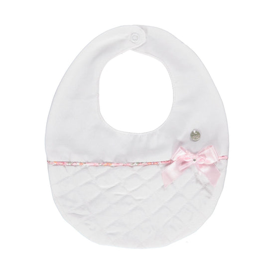 Load image into Gallery viewer, Baby girls luxury white bib - baby gifts
